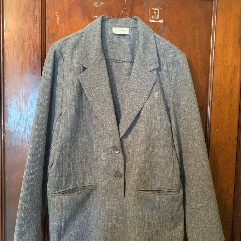 Gloria Vanderbilt Charcoal Blazer